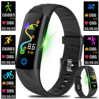 

Smart Bracelet Watches Pedometer Heart Rate Monitor Blood Oxygen FitnessTracker Sport Watch Bluetooth Waterproof Smart Wristband