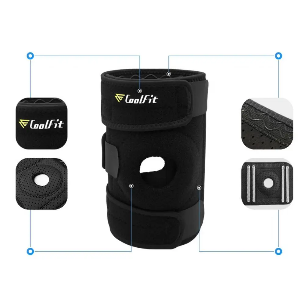 Knee Brace Support Pain Relieves Patella Stabilizers Non Slip Comfort Adjustable Knee Brace Safety Compression Knee Sleeves