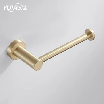 

wc paper holder Wall Mount Tissue Roll Hanger Golden Brass Roll Holder Rack Bathroom Accessories