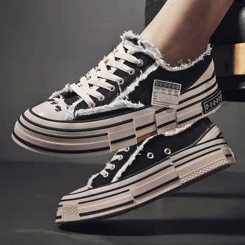 

Breathable Wide Slip On Canvas Sneakers Men Causal Shoes Male Summer Fashion Espadrilles Men Trend Shoes New Vintage Flats