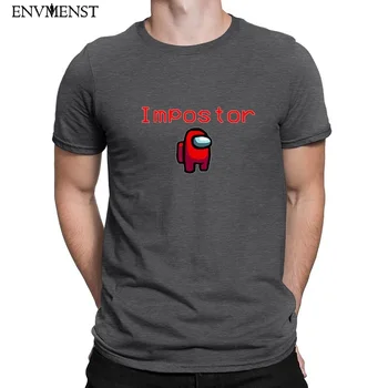 

Envmenst 100% cotton among us t-shirt Men 2020 Funny imposter Print T shirt Off White Casual Short-Sleeve Tees Men Clothing Tops