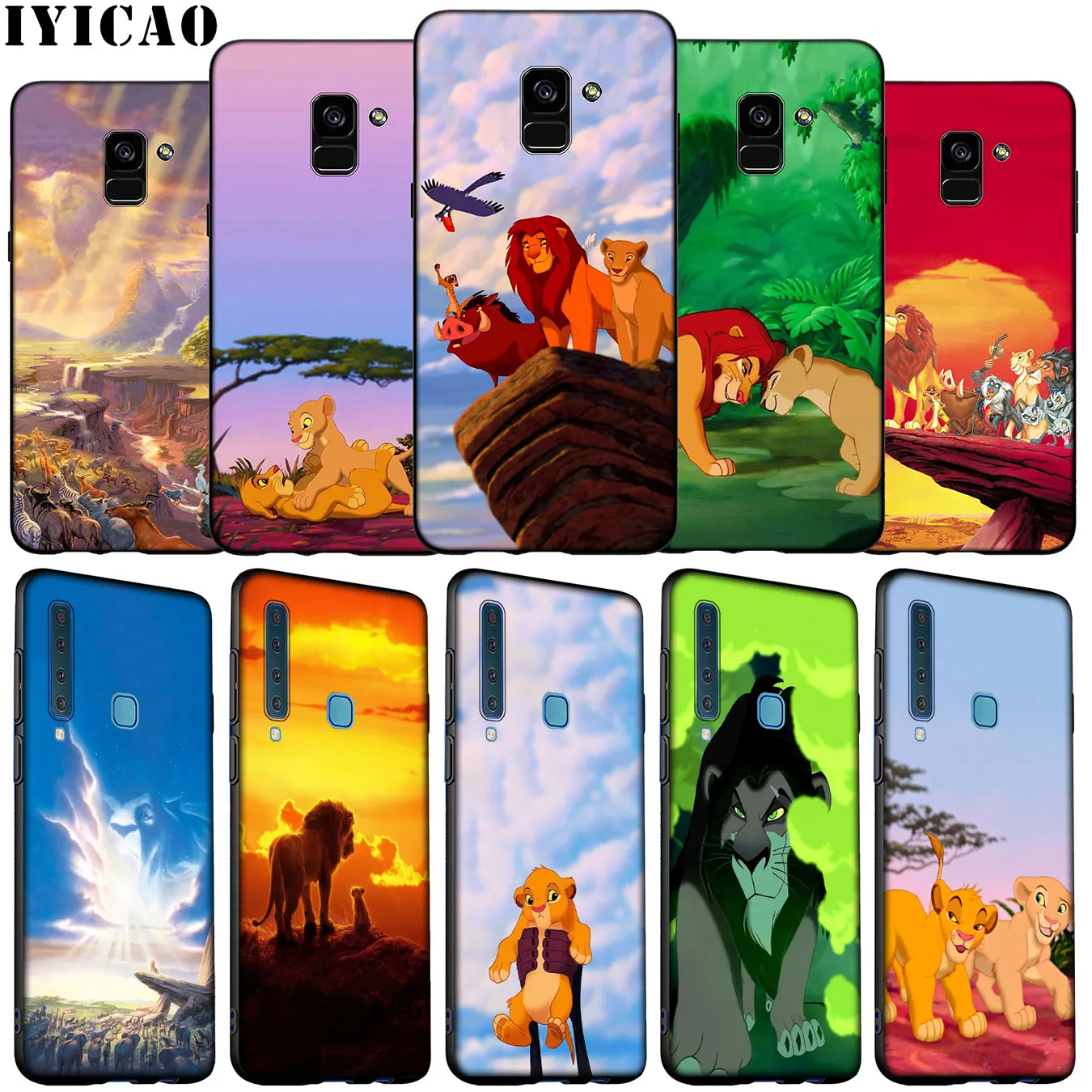 The Lion King 2019 Cartoon Soft Phone Case for Samsung Galaxy A6 Plus A9 A8 A7 2018 A3 A5 2016 2017 Note 9 8 10 20 Ultra | Мобильные