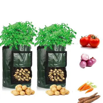 

DIY Potato Grow Planter Cloth Plants Container Bag Vegetable Gardening Jardineria Thicken Garden Pot Plants Grow Bag