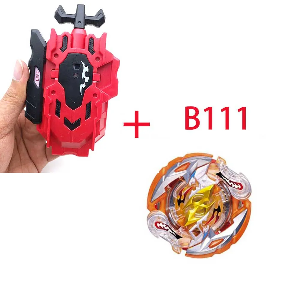 Волчок Beyblade BURST B-34 B-75 с пусковым устройством Bayblade Bey blade металл пластик Fusion 4D Подарочные игрушки для детей - Цвет: B111