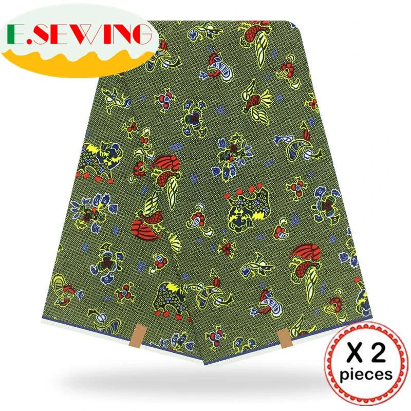 Анкара африканская восковая печатная ткань 12 ярдов Хлопок Воск Гана воск нигерийский стиль для шитья африканские платья одежда 111813