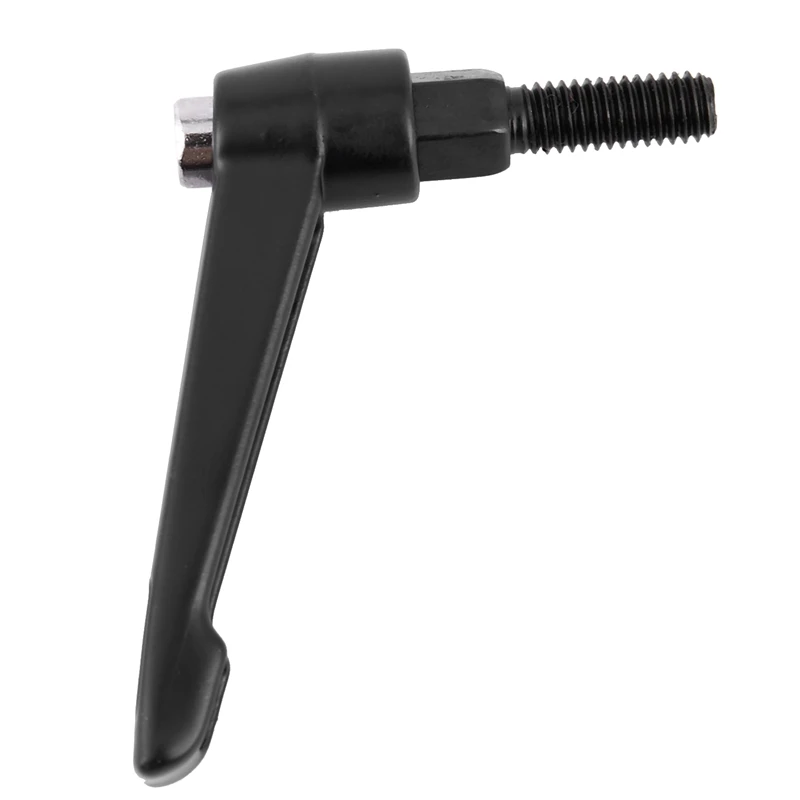 

M6 6mm Dia 15mm Length Thread Metal Machine Adjustable Handle Black