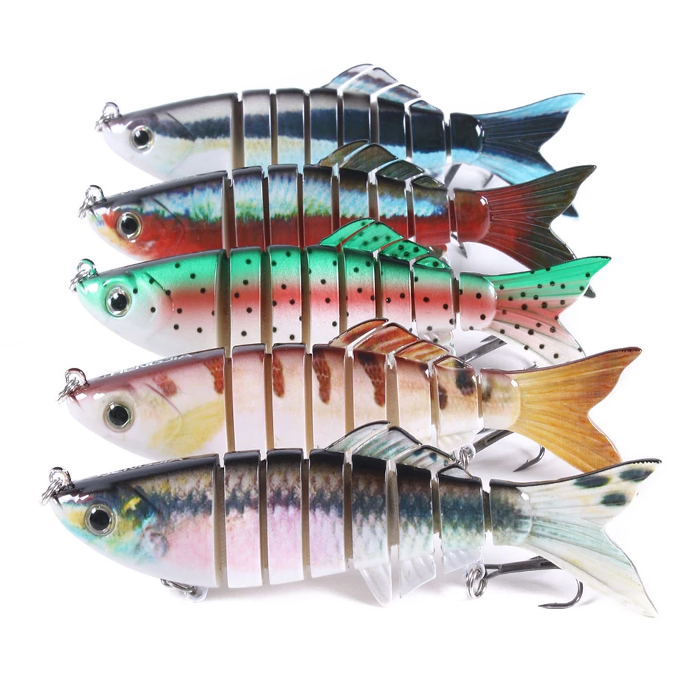  11cm 22.5g Sinking Wobblers Fishing Lures Metal Multi Jointed Swim bait Hard Fishing Tackle For Bas