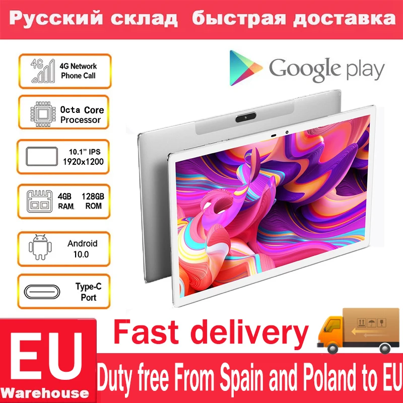 Teclast M30 Pro Android 10 Tablet çift 4G ağ telefon görüşmesi Tablet Octa çekirdek 10.1 inç IPS 1920 × 1200 4GB RAM 128GB ROM bültenler