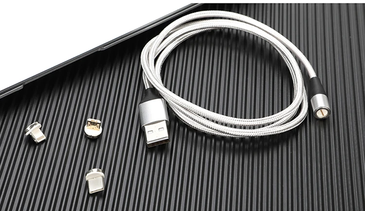 XIN-MUM 3A Быстрая зарядка USB кабель для iPhone 11 Pro Max& USB TypeC 1 м светодиодный магнитный кабель и Micro USB для samsung Xiaomi huawei
