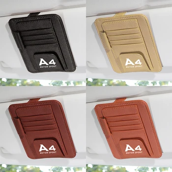 

1pcs Universal Car Vehicle Sun Visor Sunglasses Glasses Holder Clip Credit Card Package ID Storage Bag for AUDI A4