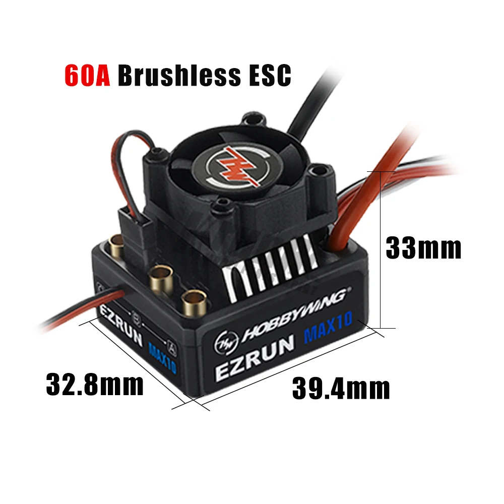 Hobbywing Combo EZRUN MAX10 60A бесщеточный ESC + 3652SL G2 3300KV 4000KV 5400KV щетки светодиодный