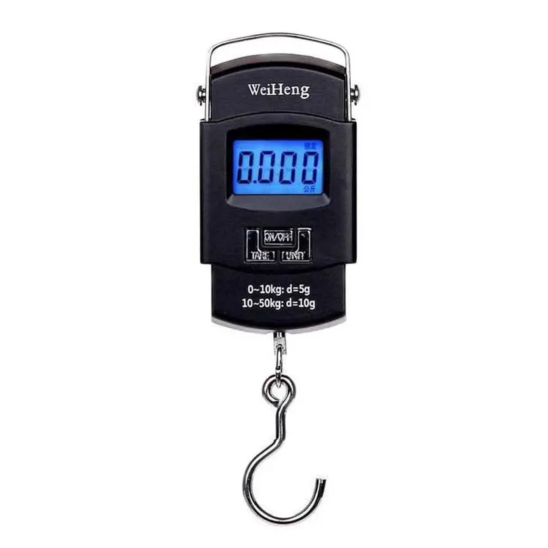 

50KG 10g Mini Portable Digital Scale Hanging Hook Fishing Travel Double Precision Luggage Weight Scale Balance Scales.