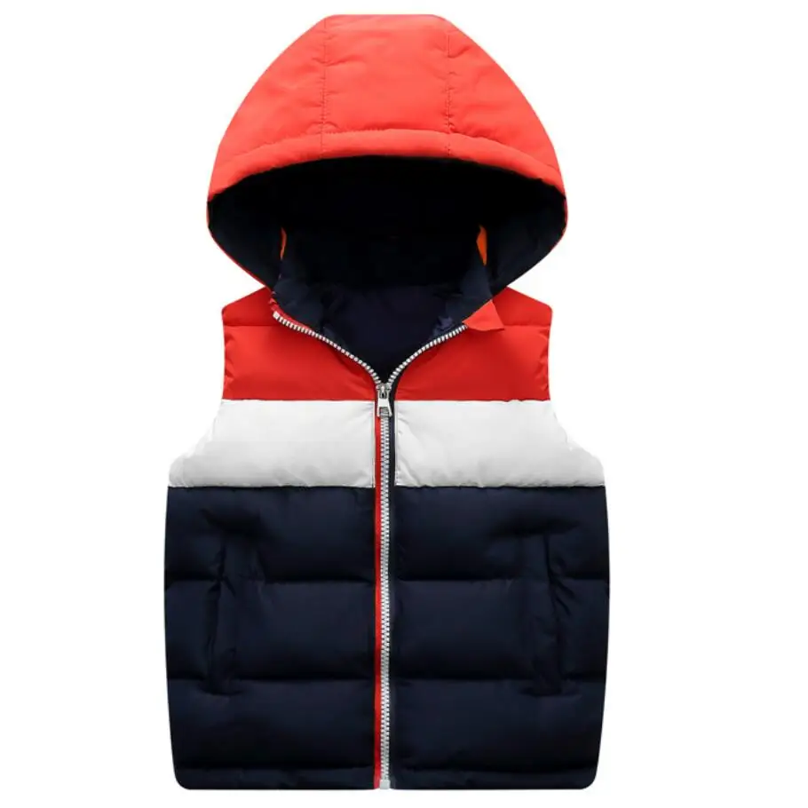 Girls Boys Hooded Vests Children's Down Cotton Coat Autumn Winter Baby Kids Waistcoat Outerwear Clothing Infant Warm Jacket