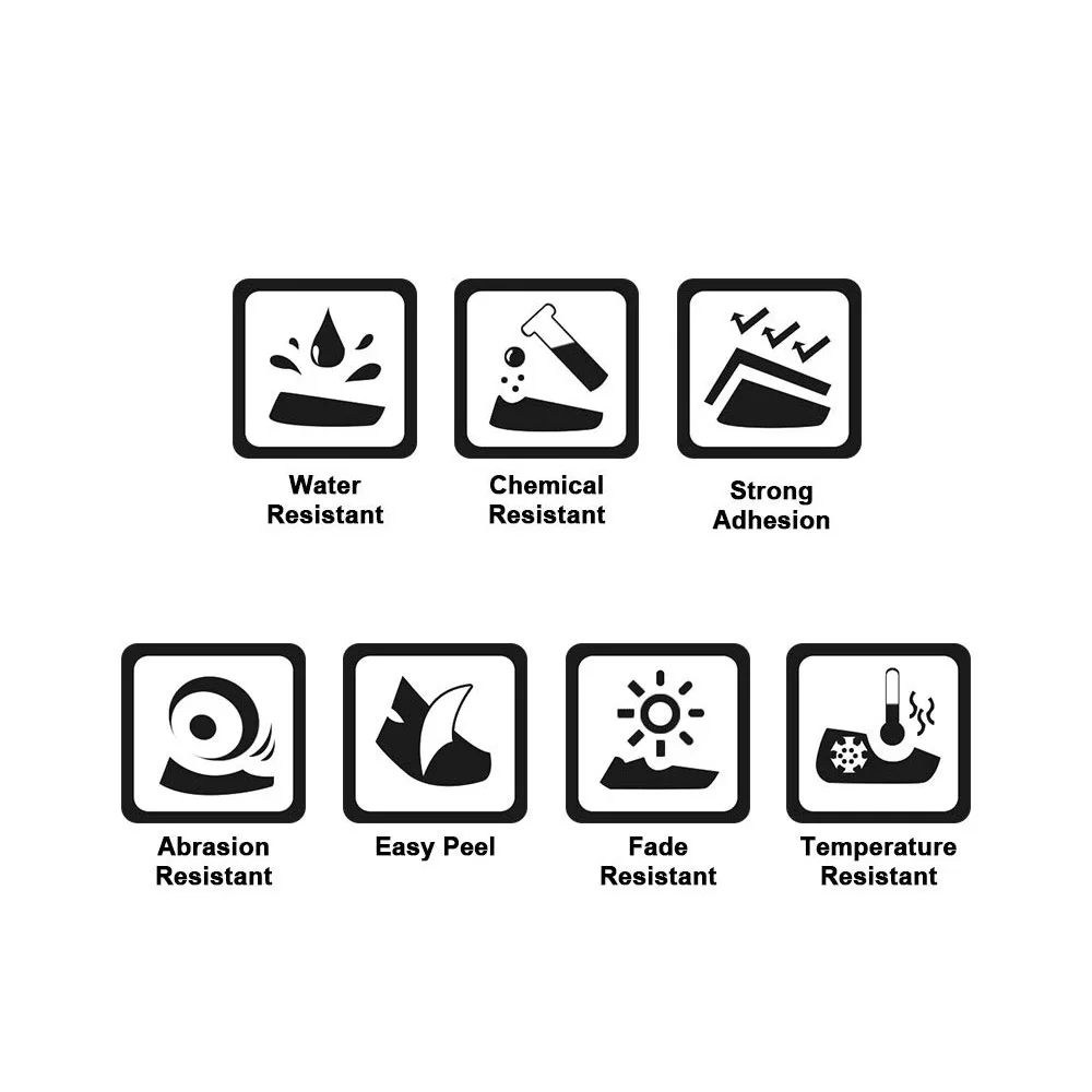 Dymo Rhino 라벨 메이커용 산업용 폴리에스테르 비닐 나일론 테이프, 블랙 온 화이트 옐로우 18443 18444 18445, 9mm, 12mm, 19mm