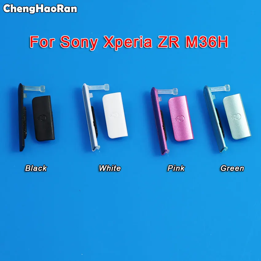

ChengHaoRan Micro SD Card Dust Plug+SIM Card Slot Port Caps +Charging USB Cover For Sony Xperia ZR M36h C5502