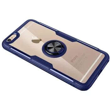 

Transparent case with Ring for Apple Iphone 6/6 S Blue