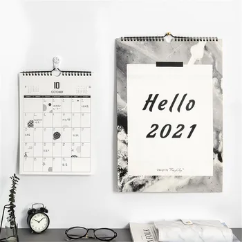 

Hello 2021 Wall Calendar Agenda 365 Days Hanging Daily Planner Notes Spiral To Do List Tearable Desk Calendar Home Decoration