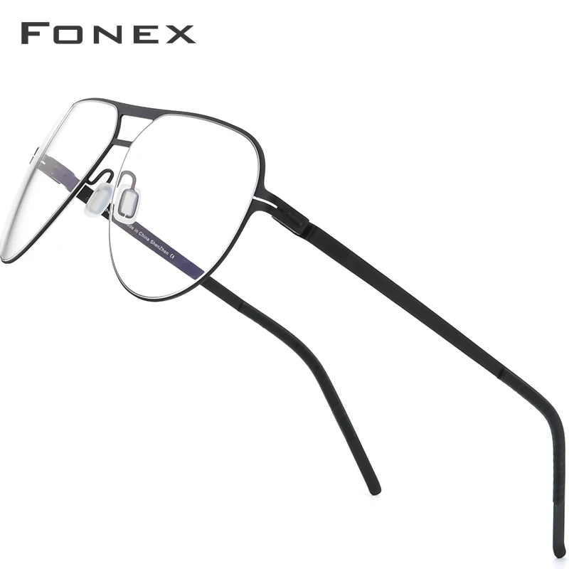 FONEX Новинка 2020 мужские Оптические очки от близорукости большие корейские