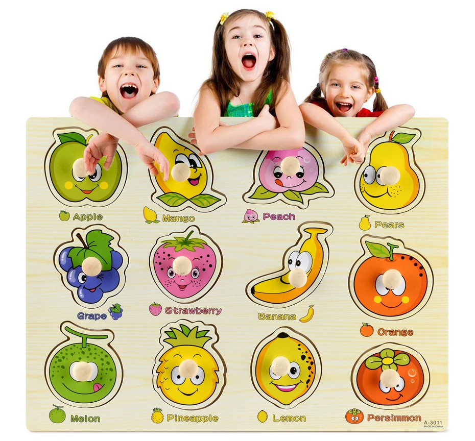 Wooden Stacking Puzzle Toy En Bois Avec 10 Cartes, Jeu De Puzzle 3D, Intelligence Montessori, Blocs Russes, Cadeau Pour Enfants (A - 6