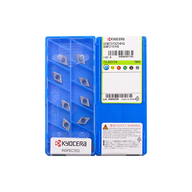 DCMT070204 HQ TN60 Original Kyocera Carbide Inserts Milling Insert