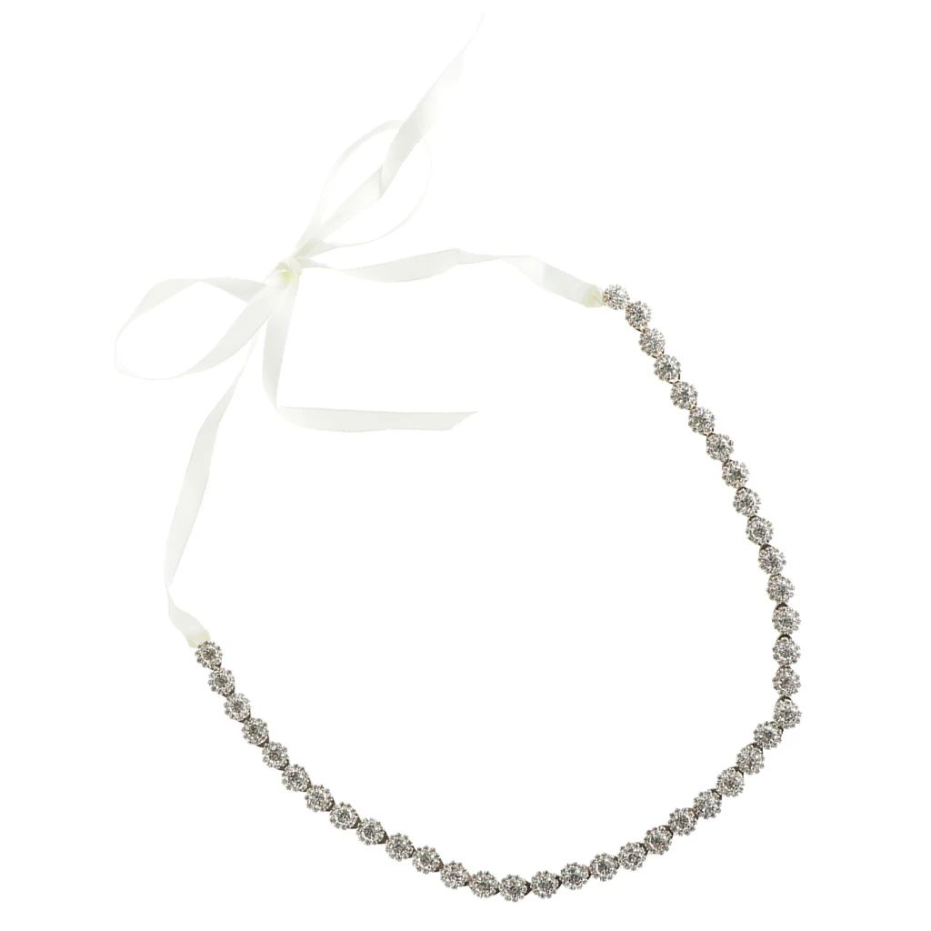 Crystal Bridal Sash Rhinestone Bridal Beaded Wedding Waist Belt Belly Chain, Dress Accessories