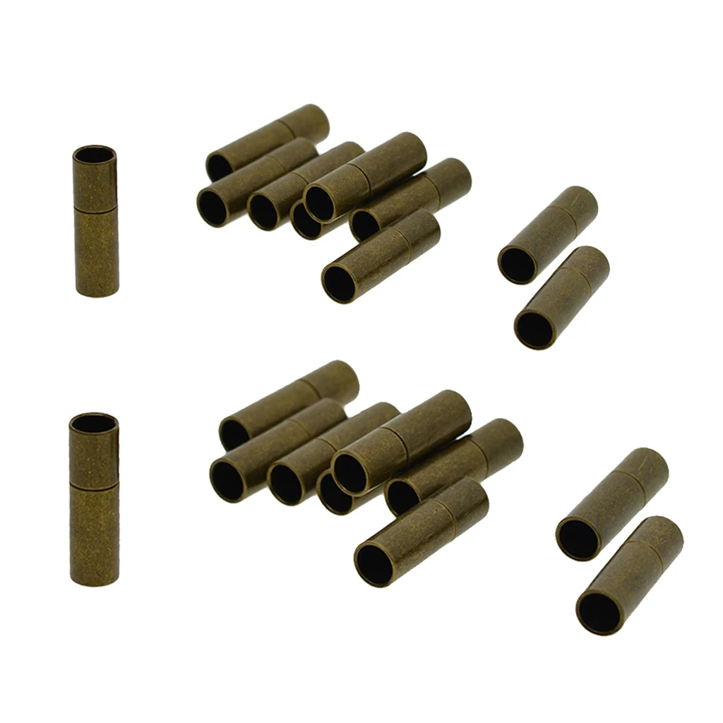 10 Set Bayonet Clasps Choker Kumihimo End Caps Connector for Jewelry Making
