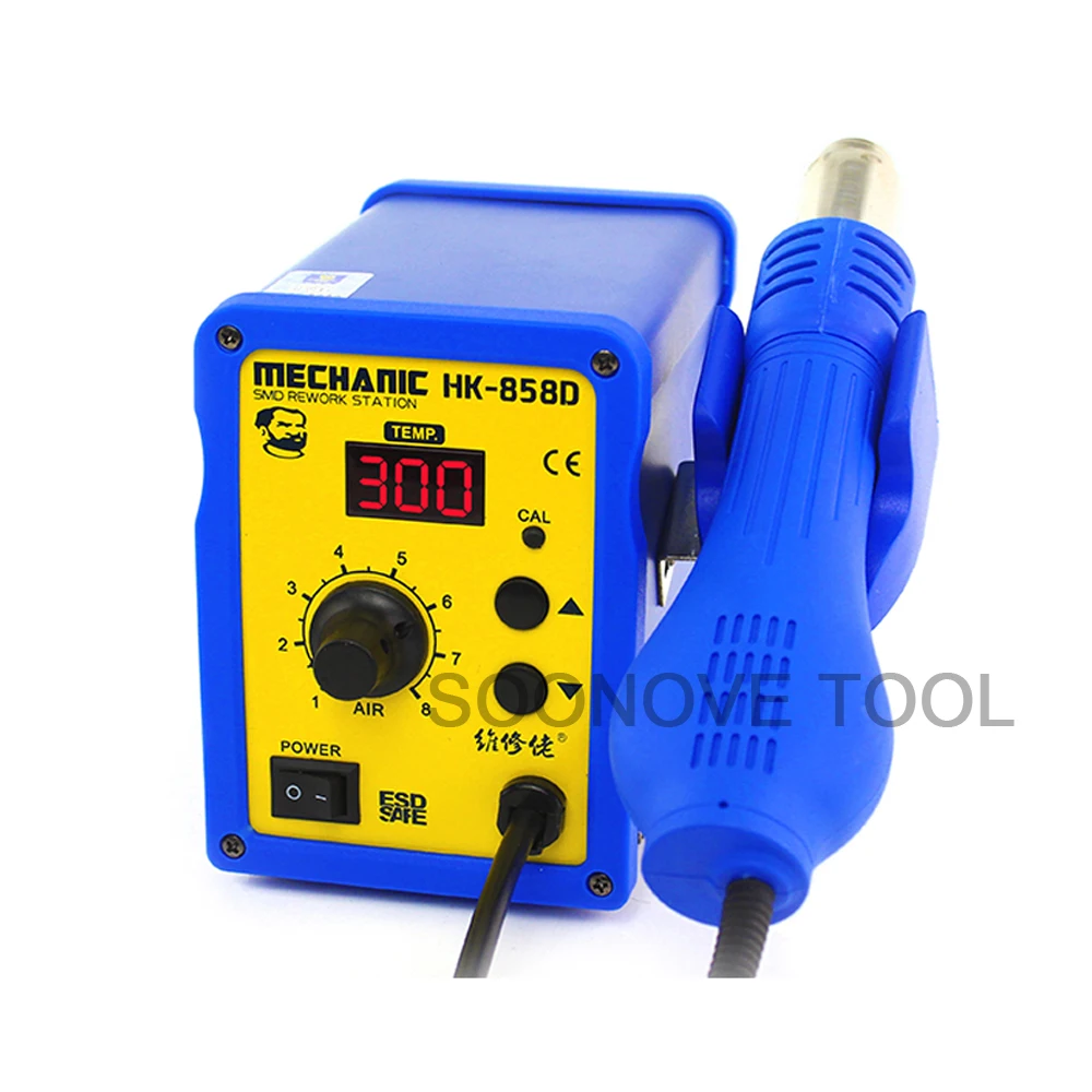MECHANIC HK858/HK858D Hot Air Gun Desoldering Soldering Rework SMD