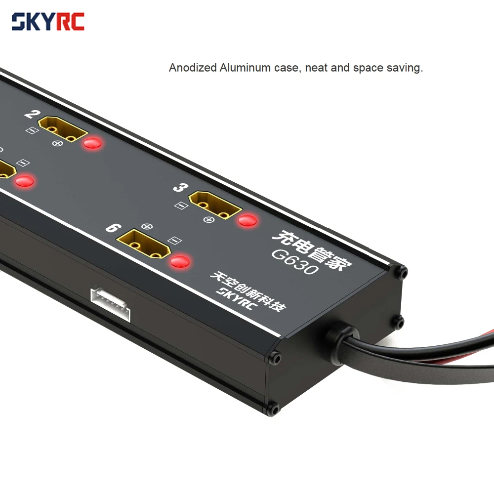 

1pcs SKYRC G630 6 in 1 Charging Hub/Charging Management System Paired With PC1080 Charger for UAV/Agricultural Drone Batteries