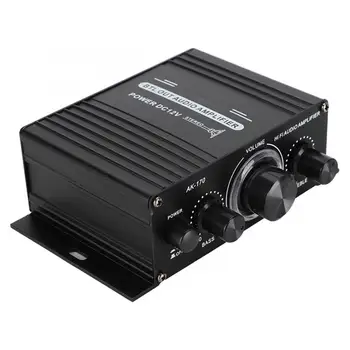 

20W+20W 47K Resolution 12V AK170 Mini Power Amplifier with Low Distortion Rate for Audio Power Subwoofer Amplifier