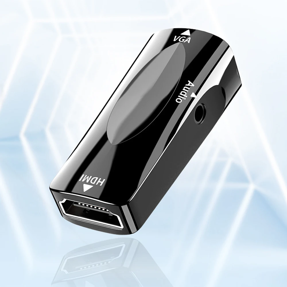 HDMI to VGA Adapter Converter Male Female with 3.5mm Audio AUX Jack Output for PS3 Xbox 360 PC Laptop HDTV 1080P | Электроника