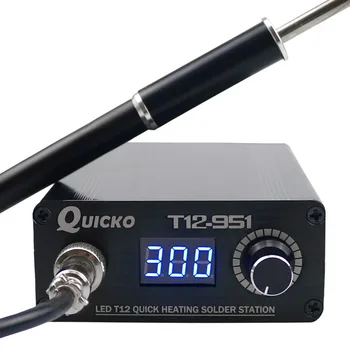 

Quick Heating T12-951 LED Digital soldering station electronic Soldering Iron welding tool with M8 metal handle