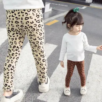 

Kids Girls Leopard Skinny Pencil Pants 2020 Spring Summer New Fashion Leggings Children Clothing Size 2 3 4 5 6 7 Year Trousers
