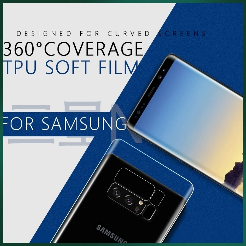 Musubo полноразмерная стеклянная пленка для samsung Galaxy S9+ S8 Plus S10+ S10E мягкая защитная пленка для экрана для samsung Note 10 10+ Note 9 Note 8