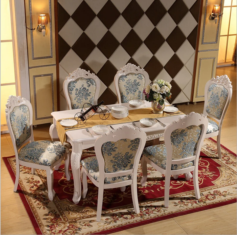 

high quality European modern dinner table set 6327