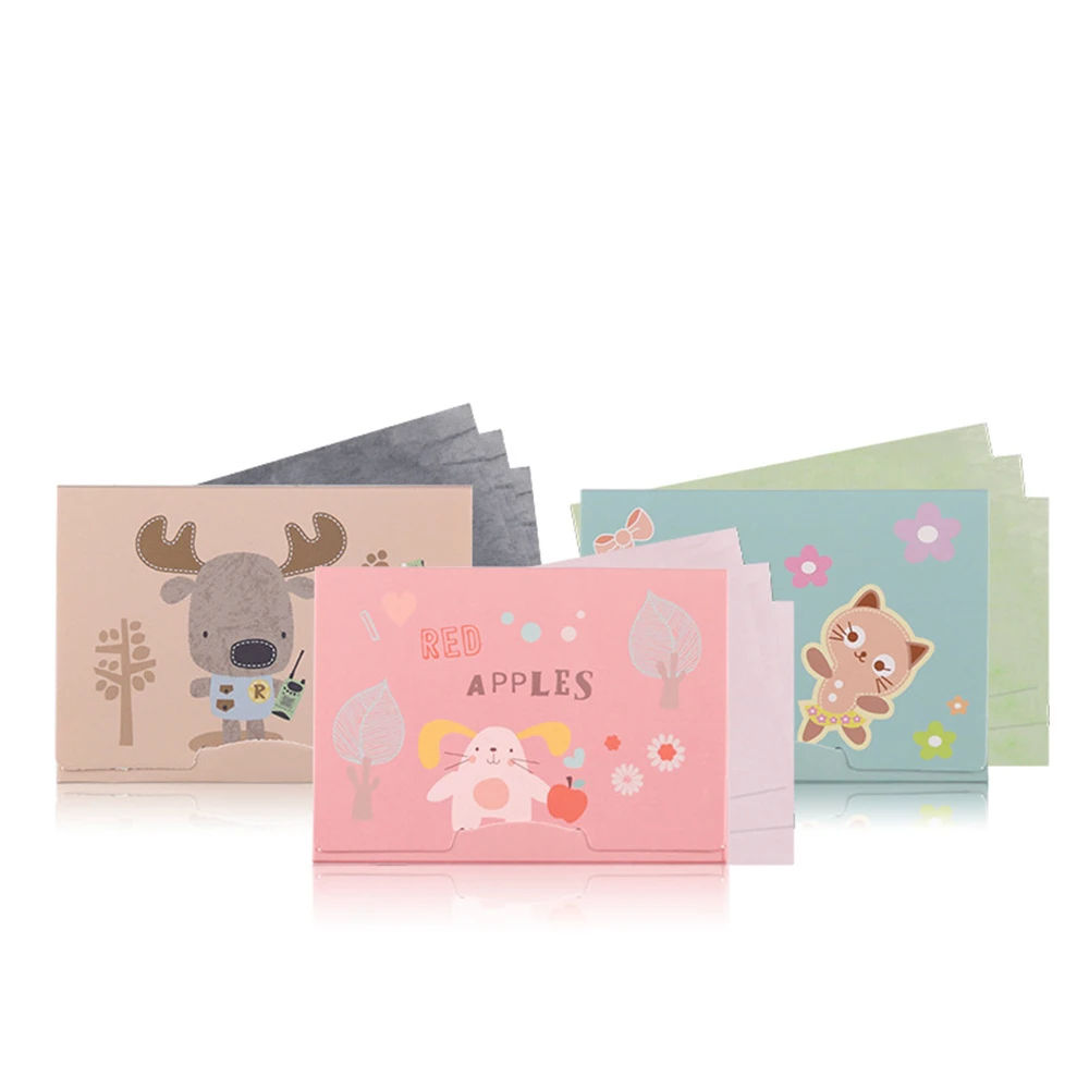 Face Cleaning Tool Absorbent Paper 100PCS Oil absorbing Sheet Oil Control Cleaning Wipe Makeup Blotting 3