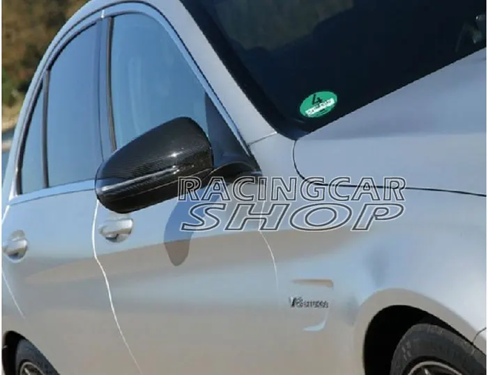 Зеркальные чехлы из настоящего углеродного волокна 1 пара для Benz W205 C-Class 2014UP RHD M104M