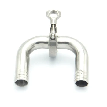 

304SS 12.7mm 19mm 25mm 32mm 38mm 45mm 51mm 57mm 63mm Hose Barb Sanitary Elbow Fitting Feerule + Tri Clamp + Silicon Gasket