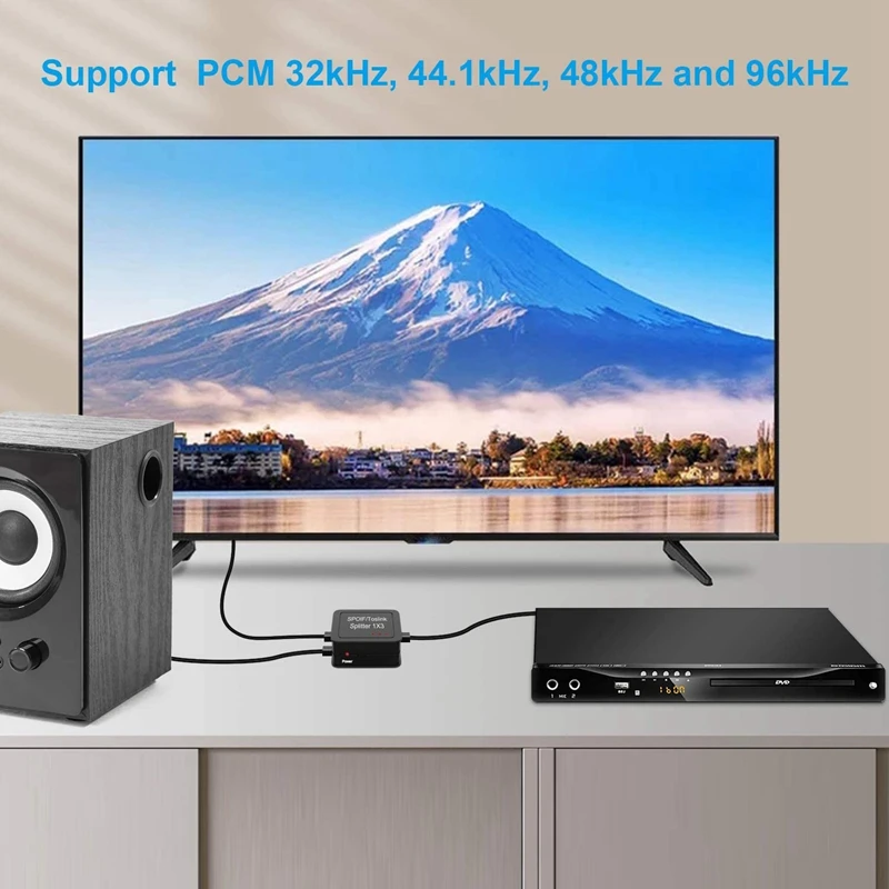    1X3 й,  SPDIF TOSLINK   й, 1 In 3 Out,   DVD HDTV 