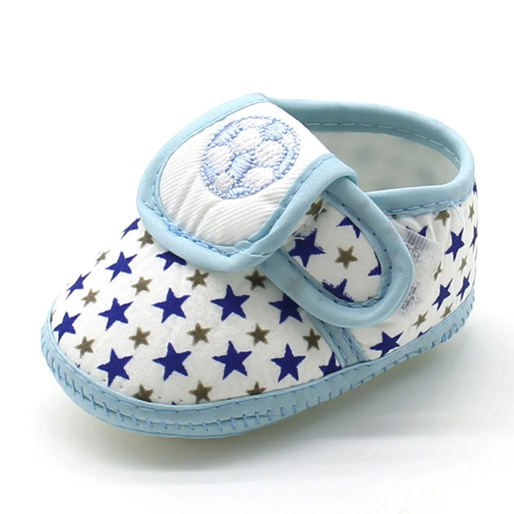 Newborn Infant Baby Shoes Girls Boys Star Soft Cotton Fabric Sole Prewalkers Warm Casual Flats Anti-Slip Shoes Bebek Ayakkabi