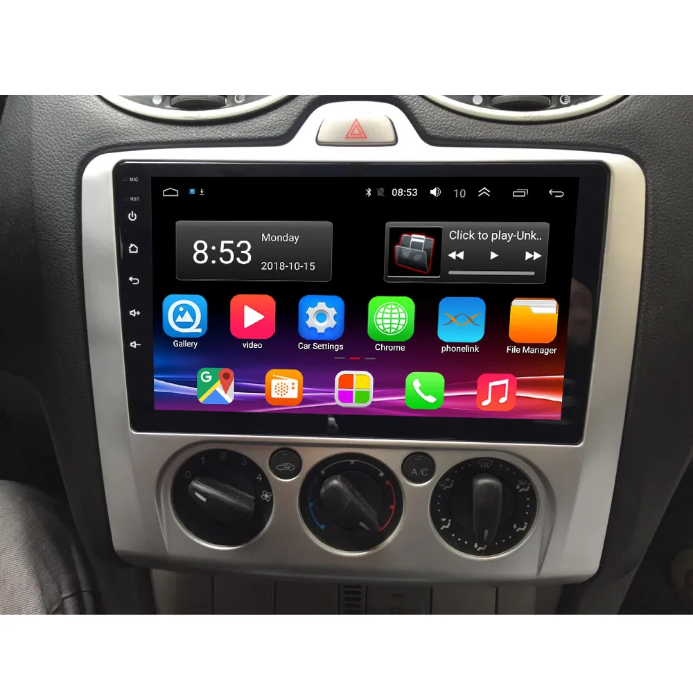 9inch Android 10 Car Radio Dvd Player Carplay For ford focus EXI MT 2 3 Mk2 2004 2005 2006 2007 -2011 2Din GPS Multimedia Player