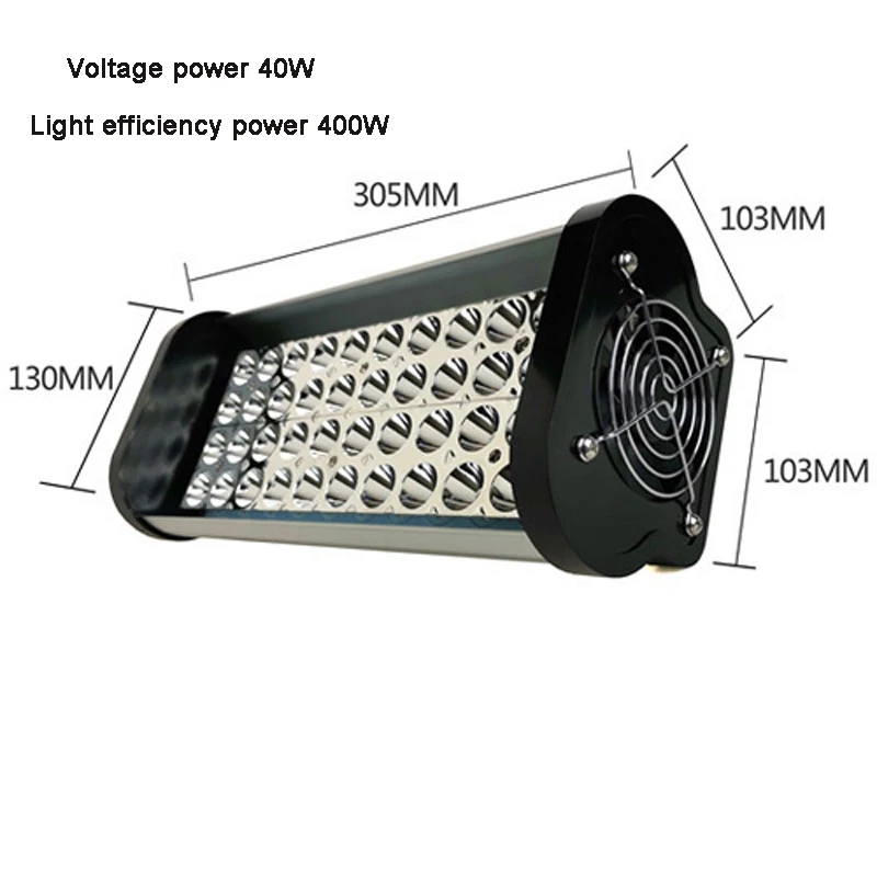 Lampada di polimerizzazione colloidale UV portatile a LED da 400 W, testina di stampa per stampante fotografica a getto d'inchiostro, lampada a LED UV COB da 395 nm_voghion.com