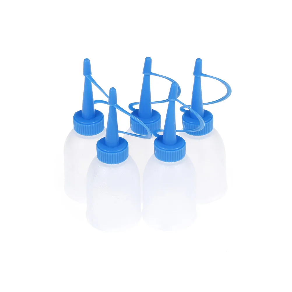 5pcs 30ml Glue Liquid Industrial Plastic Squeeze Bottle Gel Oil Ketchup Sauce Jet Dispense Common Dispensing Bottle Dispenser