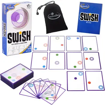 

Transparent Card Game Puzzles Toy For Training Childrens' Logical Thinking Educational Gift Space Card Game Funny Toy In Stock