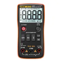 AN113A Digital Multimeter True RMS with Temperature Tester 4000 Counts Auto-Ranging AC/DC Transistor Voltage Meter