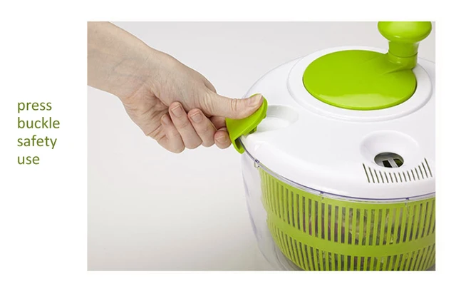 Geedel Best Large Salad Spinner Strainer, Lettuce Spinner Dryer 5L