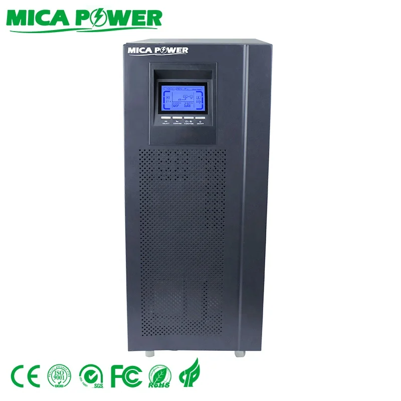 6kVA 4800watt 10KVA 8000watt Advanced DSP technology N +X Parallel redundancy Pure sine wave Online UPS
