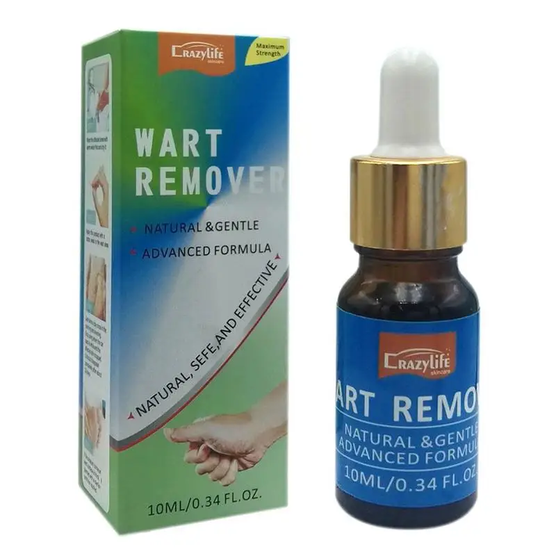 10ml Wart Remover Liquids Skin Tag Mole 12 Hours Genital Liquid Foot Corn |