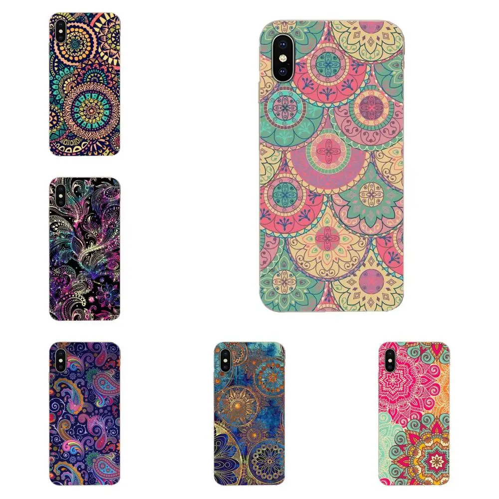 TPU Protective For Huawei Nova 2 V20 Y3II Y5 Y5II Y6 Y6II Y7 Y9 G8 G9 GR3 GR5 GX8 Prime 2018 2019 Floral Paisley Flower Mandala | Мобильные