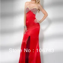 Дизайн, vestidos, официальное сексуальное платье с разрезом, с открытой спиной, элегантные, с бисером, вечерние, выпускные платья