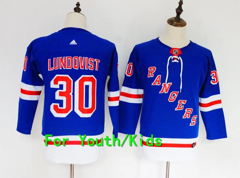 Молодежная вышивка прошитая Нью-Йорк#36 коврики Цуккарелло 30 Henrik Lundqvist 27 Ryan McDonagh Дети Джерси